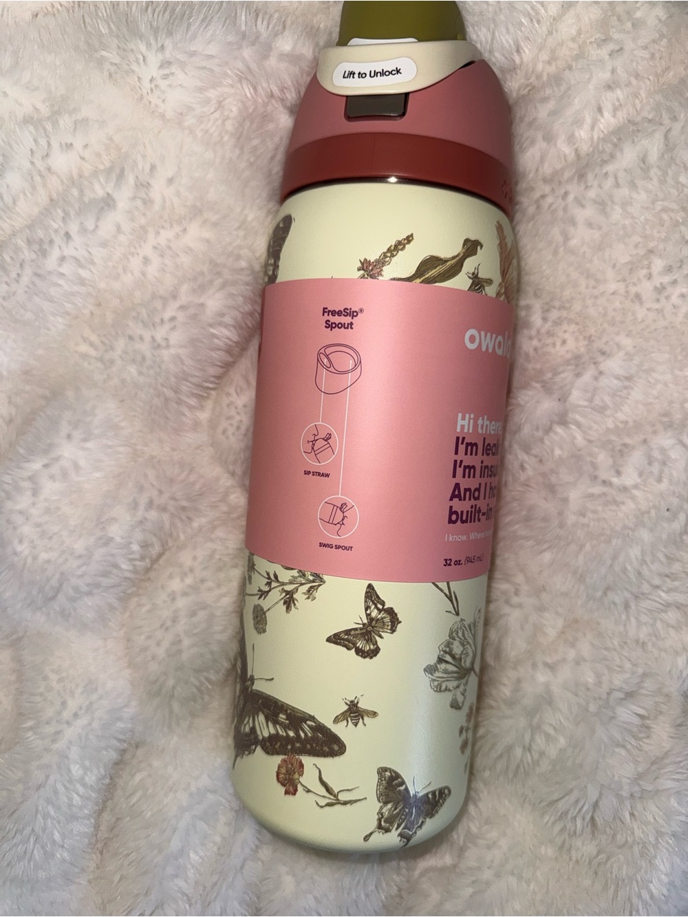 Owala 32 oz boho butterfly